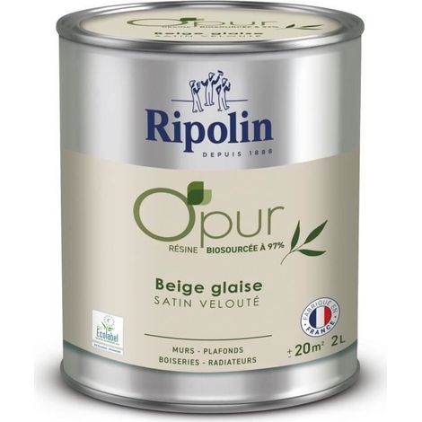 O'pur murs boiseries radiatori beige argilla satinato vellutato - RIPOLIN - 2 L