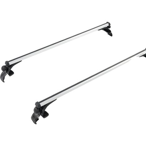 Barre de toit, capacité de charge de 75 kg, ajustement universel, Gris Foncé (1/2)