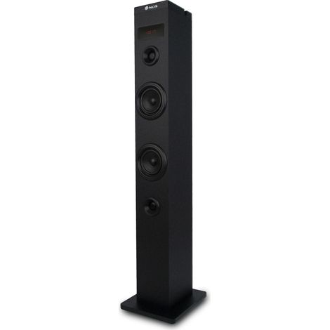 Tour de Son Bluetooth NGS SKY CHARM 50W avec Télécommande, Entrée Optique, USB, Radio FM et AUX IN - Noir
