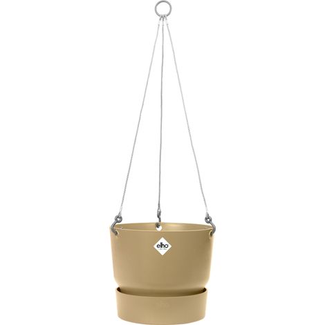 Elho Greenville Suspension 24 - Beige - L 24 x B 23.5 x H 21 cm - Balconextérieur - 100% recyclé (1/3)