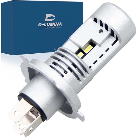 Lampada Led H4 Moto 12V 20W IP65 Bianco 6000K 2000/2000LM 360 Gradi Canbus Slim Con Ventola In Testa (1/3)