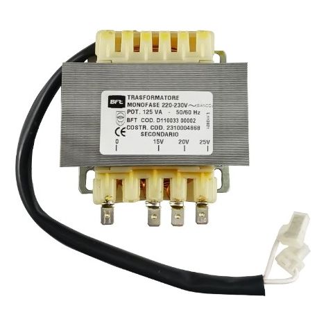 Transformateur pour motorisation – I10021310001 – Tension de sortie 15-20-24 V – Compatible avec dispositifs BFT THALIA L