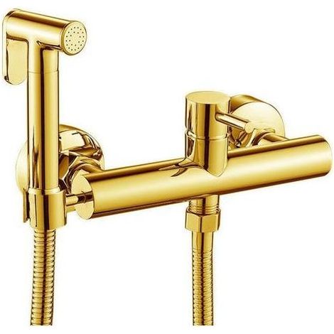 Ensemble de douche de Bidet caché de salle de bains, pulvérisateur à main chaud et froid, toilettes d'eau chaude, noir,de (1/3)