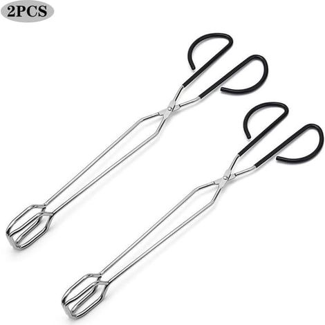 Pince à barbecue extra longue de 41 cm en acier inoxydable, outil de cuisine, lot de 2 (1/4)