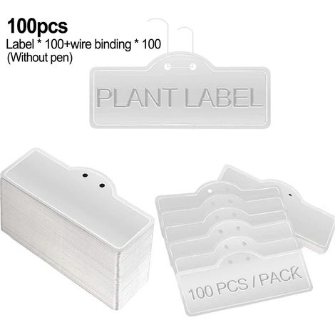 50 étiquettes métalliques pour plantes, étanches, pour le jardinage : arbres, fleurs, légumes. Accessoires pour les cultivateurs.