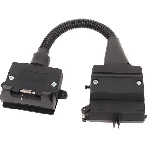 Adaptateur Laggard : fiche mâle plate 12 broches vers prise femelle 7 broches (connecteur pour caravane) (1/5)