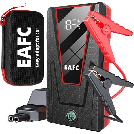 Arrancador de coche, batería externa portátil, luz LED de emergencia, clip inteligente con bolsa (1/2)