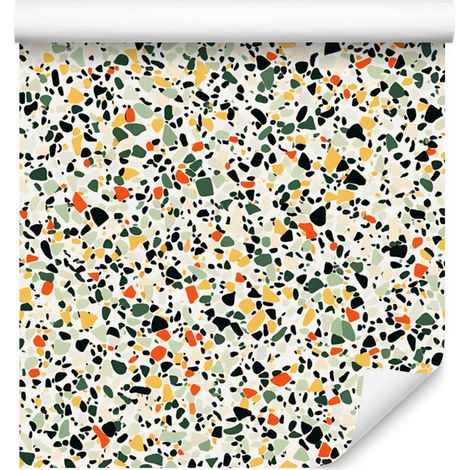 Terrazzo-Tapete Hellgrau, Beige, Grau und Creme 50x1000 cm (1/5)