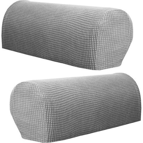 Set mit 2 hochwertigen Fleece-Armlehnenbezügen für Sessel, Sofas und rutschfeste Stühle (1/5)