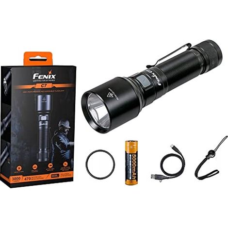 Fenix C7 torcia nera ad alte prestazioni