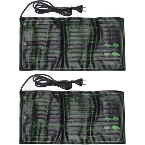 2 Pièces Tapis Chauffant Imperméable Pour Semis,Coussin à Température Constante pour la Croissance des Graines de Plantes,Prise UE 220 240V (1/5)