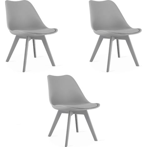 Mark Stuhl - grau / graue Beine x 3 (1/5)