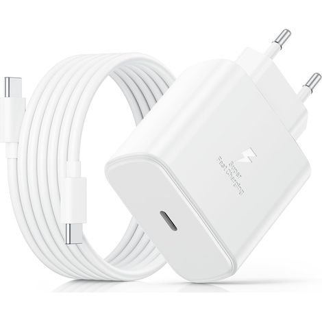 45W USB C Charger Fast Charging with Type C Cables 2M, for Samsung Galaxy S26 S25 Ultra S24 S23 S22 S21 FE A57 A56 A55 A54 A37 A36 A35 A25 A26 A17 A16 Mobile Phone Fe USB-C AC Adapter Power Socket (1/5)