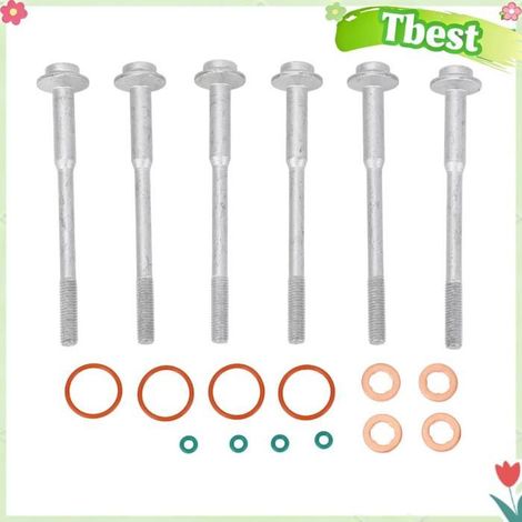Tbest Kit de joints et de boulons d'injecteur Kit de joints et boulons d'injecteur, excellente étanchéité, moto injecteur (1/5)