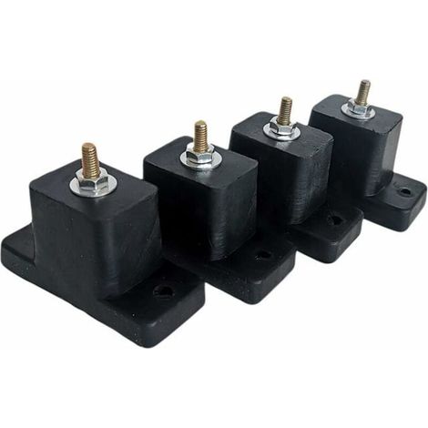 Patins amortisseurs pour climatiseur, supports en caoutchouc antidérapants pour climatiseur, pieds amortisseurs pour climatiseur extérieur (4 pièces/ensemble) (1/5)