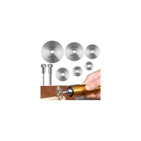 Lot de 6 lames de scie circulaire 32mm – Acier à grande vitesse – Pour bois dur, plastique et métal – Compatible outils Dremel (1/5)
