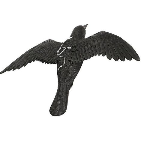 Corbeau décoratif en plastique, modèle de corbeau, statue de corbeau, ornement de corbeau, simulation de corbeau (1/5)