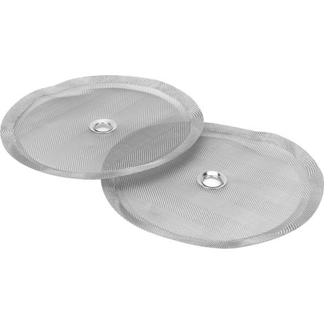Ortviai Filtre à café en acier inoxydable 100 mesh pour presse française – Lot de 2 pièces, diamètre 10,1 cm (1/4)