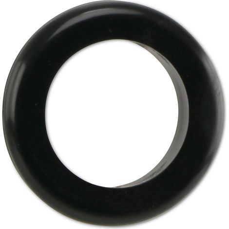 Passe-câble KSS en PVC, noir, épaisseur de plaque 1,5, Ø trou 25, ouvert, 1 pièce