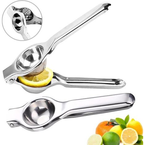 Exprimidor de cítricos, Exprimidor de limas, Exprimidor de cítricos de acero inoxidable, Exprimidor de limas, Acero inoxidable, 2 artículos (1/5)