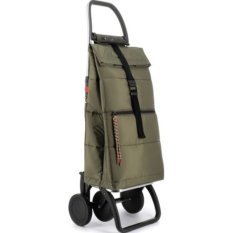 Carro compra 4 ruedas plegable acolchado big polar 4l kaki (1/5)