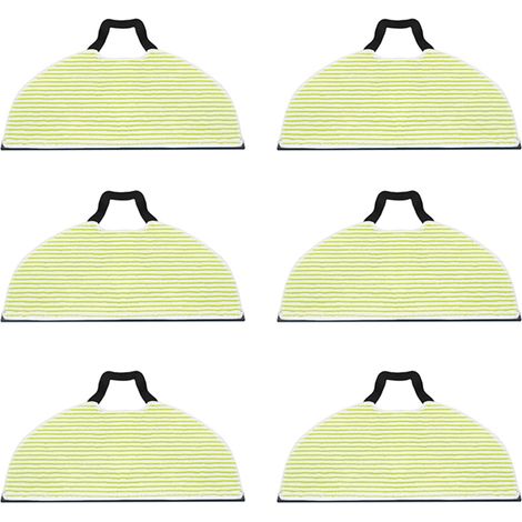 Almohadillas de repuesto para mopa a vapor Shark RV2410, 2610WD, 2610WA/WFUS (6 unidades) - Microfibra lavable - 184 x 304 mm