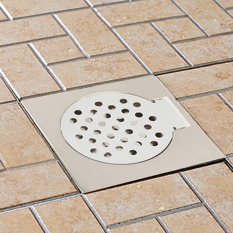 Grille d'évacuation de sol en acier inoxydable pour douches longues (1/5)