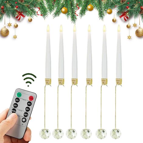 Bougies Pour Sapin De Noël Avec Télécommande - Bougies Électriques avec (1/5)