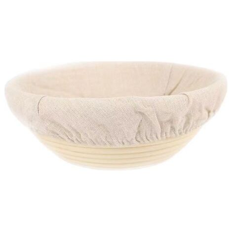 23 cm großer Gärkorb aus Rattan mit Stoff (1/5)