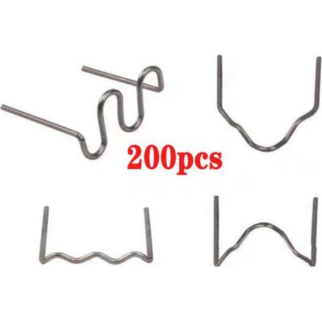Agrafes à chaud pour pare-chocs de voiture,soudeur en plastique,outils de réparation automobile-200PCS