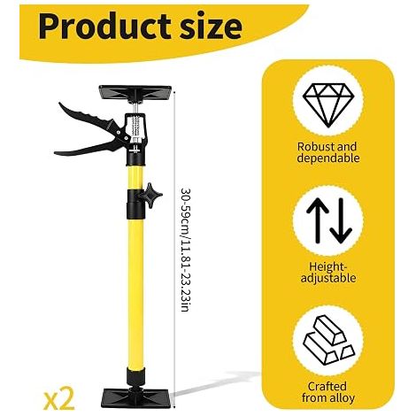 Ceiling Brackets, One-Hand Mounting Brackets, Telescopic Tensioner, Quick Clamp Support Bar, Load Capacity, Height Adjustable (1/4)