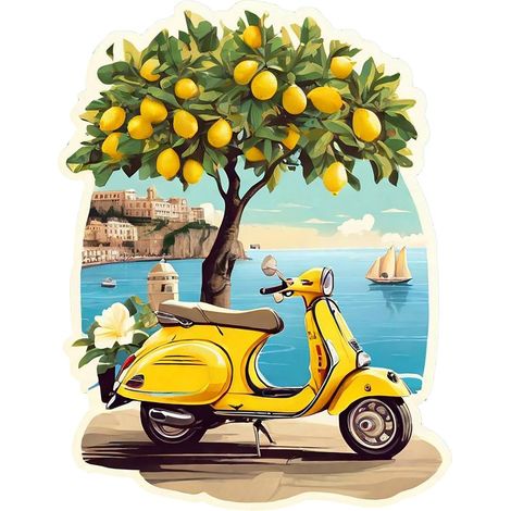 Vintage-Vespa-Motorrad-Wandschild aus Metall, Retro-Dekor für Biker und Vespa-Kulturliebhaber