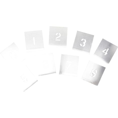 Premium Set of Zinc Walleted Stencils Featuring 1-Inch Figure Designs (Model: STNF1W) (1/3)