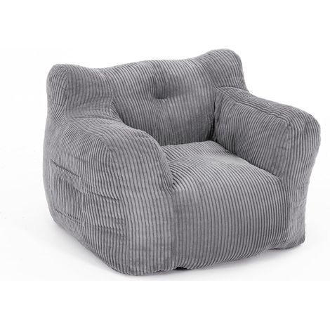 Pouf Salon, Pouf Poire avec Éponge de Remplissage, Fauteuil Salon avec Poignée Portable (1/5)