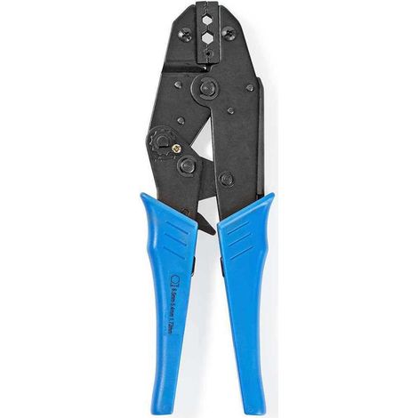 Nedis CRPI110BU Pinza de engaste azul y negra ergonómica