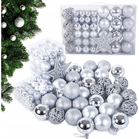 Weihnachtskugeln Set 100 silberne (10) GABC (1/5)