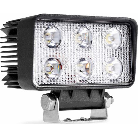 Lámpara de trabajo LED tipo reflector AWL02, 6 LED, 12V/24V, amio-01613 (1/5)