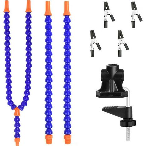 Multifunktionales Löthilfe-Set, Vierbacken-Lötstation, blauer Leiterplattenhalter (1/4)