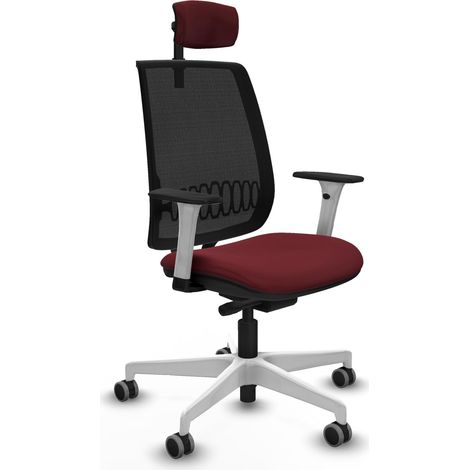Chaise de bureau piqueras y crespo Alares blanc soutien lombaire réglable (1/2)