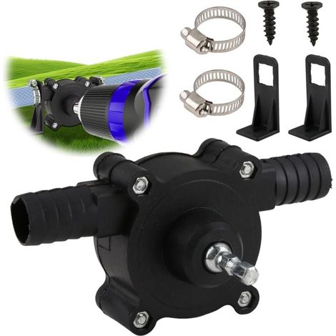 Mini pompe de perceuse électrique portable auto-amorçante Pompe de transfert d'eau et d'huile compatible avec perceuses sans fil pour la maison, le jardin, l'extérieur et le transfert de diesel (1/3)