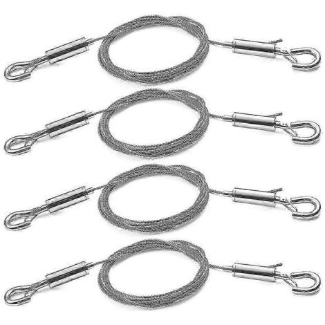 Kit de 4 cadres de miroirs avec fil de suspension réglable en acier inoxydable robuste (3 mètres x 1,5 mm).-AquaForge (1/5)