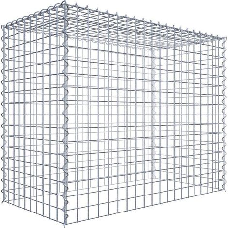 Gabiondeco - Gabion - Element de prolongation en hauteur 100 cm x 80 cm x 50 cm (L x H x P). maille 5 x 5 cm. Spirale. Attention : il manque une grille - Made in Germany (1/5)