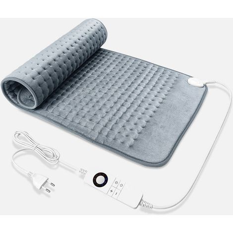 Coussin chauffant électrique Bustillo gris 100W XXL 85x45cm