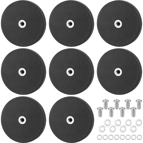 8 Pièces Aimant Puissant Caoutchouc, Aimant Neodyme Diamètre 43mm (1/5)