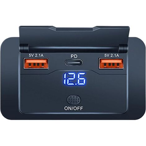 USB pour Camping Car Chargeur USB Voiture 76W 3 Ports
