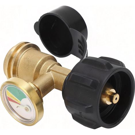 Indicateur de niveau de gaz pour réservoir, détecteur de fuite, manomètre, adaptateur universel pour camping-car, barbecue, four (1/5)