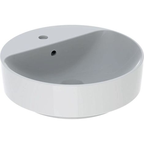 Lavabo VariForm rond d: 450mm avec trou pour robinetavec trop plein blanc KT