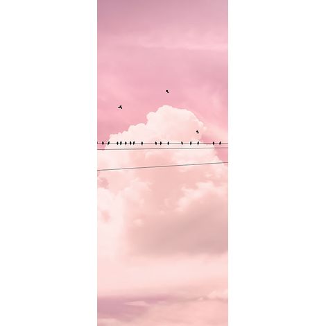 Papier peint panoramique romantique,naturel Panneau Cloud Wire (1/4)