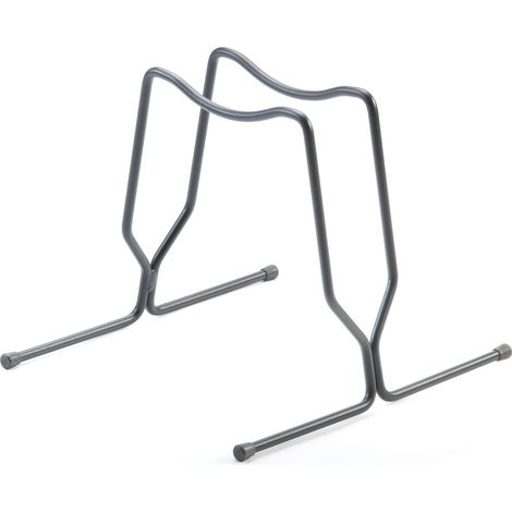 Andrys Rastrelliera Bici con Tappi 1 Posto - Ruote fino a 8cm - Nero Verniciato