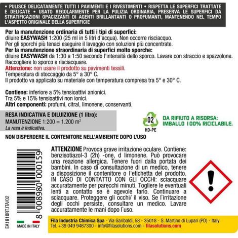 Nettoyant Multi-surfaces - Formule Neutre pH 7 - Pour Sol Grès Cérame Céramique Bois PVC Résine - 1 L (1/4)